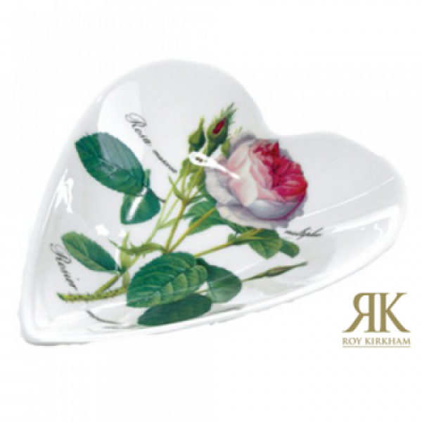 Herz Porzellanschale 13cm Redoute Rose Roy Kirkham